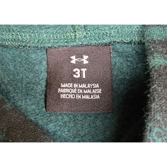 Under Armour Hoodie – Size 3T – Black/Green with Logo - Picture 4 of 5